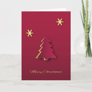Christmas Tree Paper Art - Greeting Card