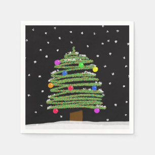 Christmas Tree Paper Napkin