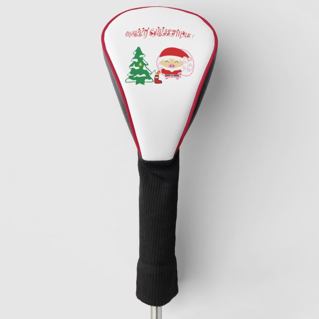 Christmas tree paper placemat golf head cover (Front)