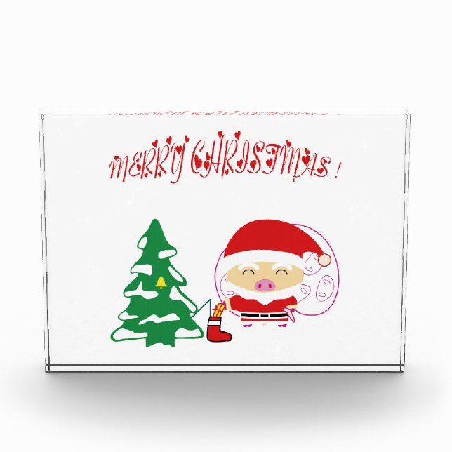 Christmas tree paper placemat photo block (Front)
