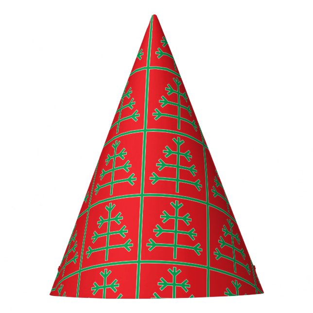 Christmas tree party hat (Front)