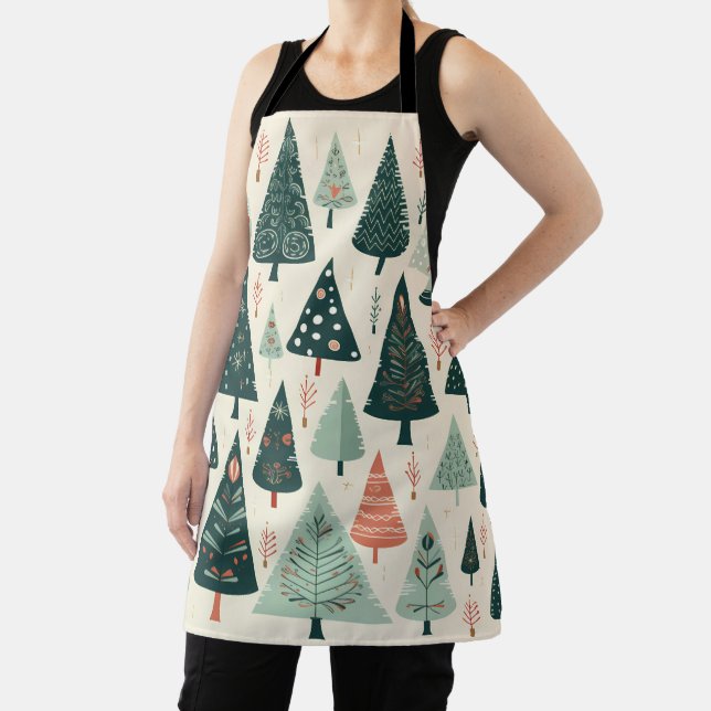 Christmas Tree Pattern Apron (Insitu)