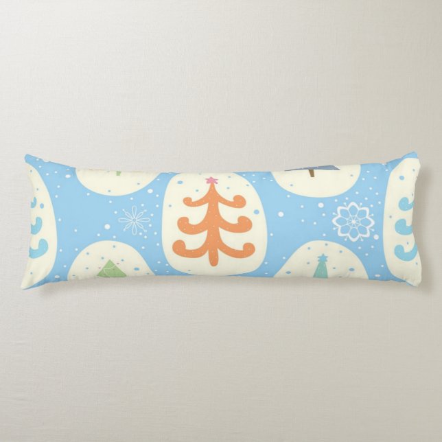 Christmas tree pattern body cushion (Front)