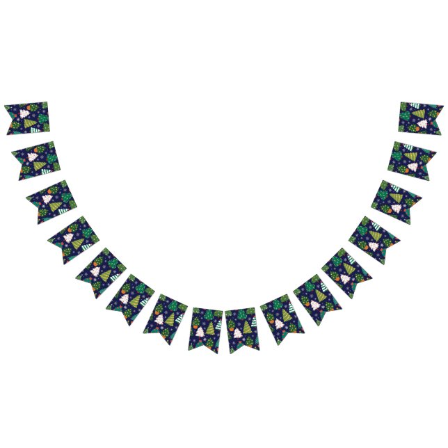 Christmas tree pattern bunting  (All)