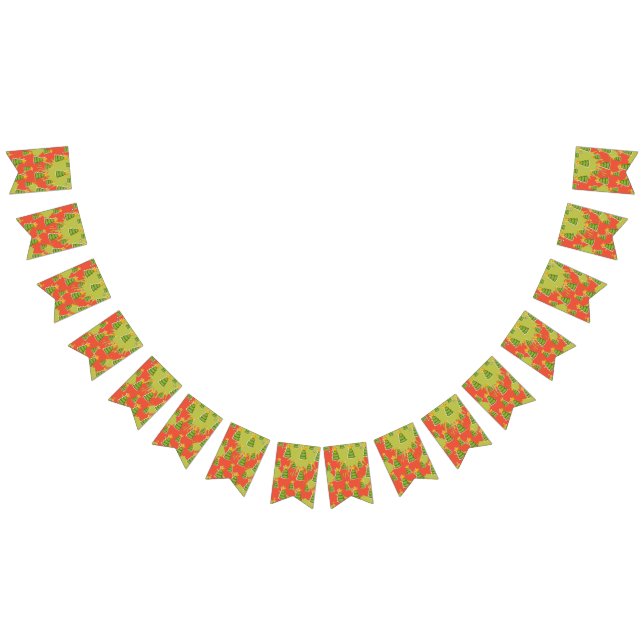 Christmas tree pattern bunting  (All)