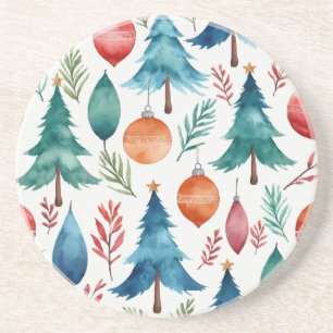 Christmas Tree Pattern Coaster
