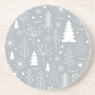 Christmas tree pattern coaster