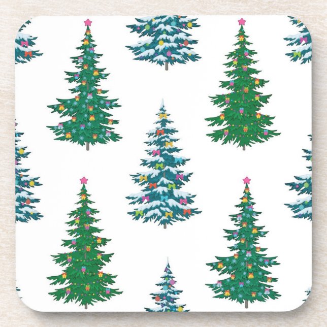 Christmas tree pattern coaster (Front)