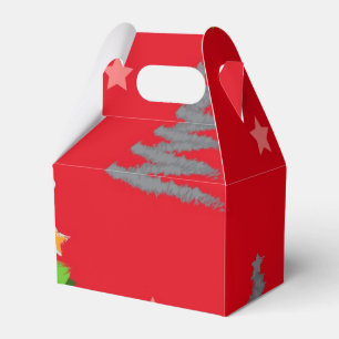 Christmas tree pattern favour box