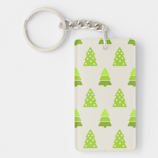 Christmas tree pattern key ring (Front)