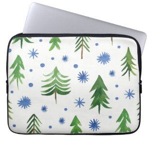 Christmas tree pattern laptop sleeve