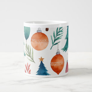 Christmas Tree Pattern Large Coffee Mug