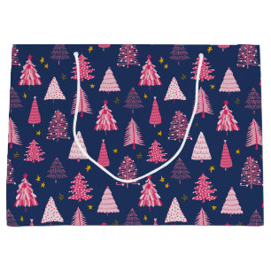 Christmas Tree Pattern Large Gift Bag