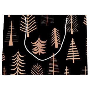 Christmas tree pattern large gift bag