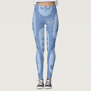 Christmas tree pattern leggings