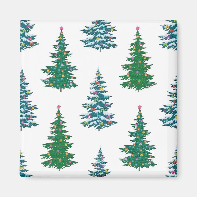 Christmas tree pattern magnet (Front)