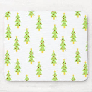 christmas tree pattern mid century modern vintage mouse mat