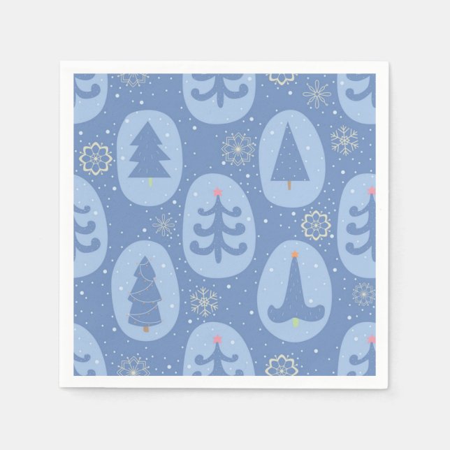 Christmas tree pattern napkin (Front)
