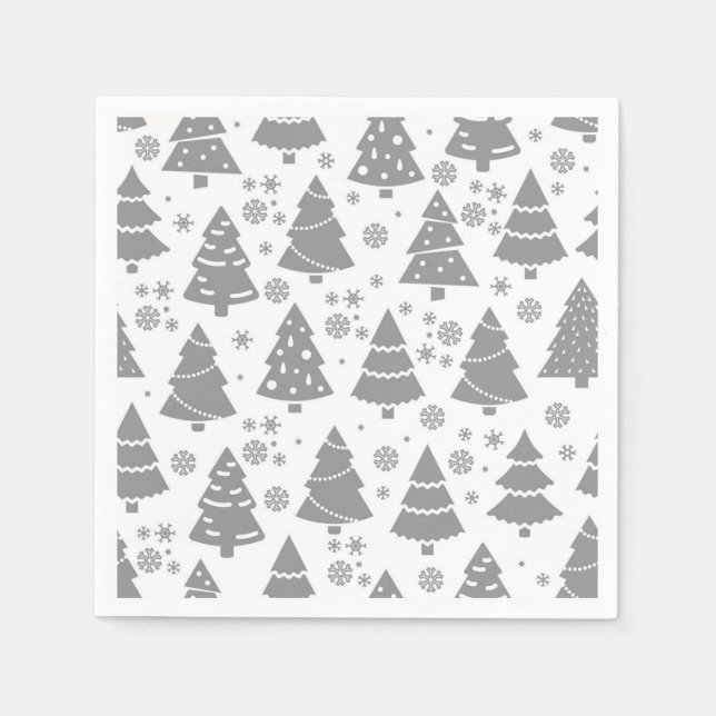 Christmas tree pattern napkin (Front)