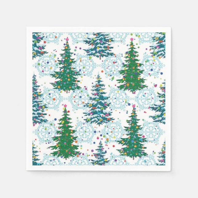 Christmas tree pattern napkin (Front)