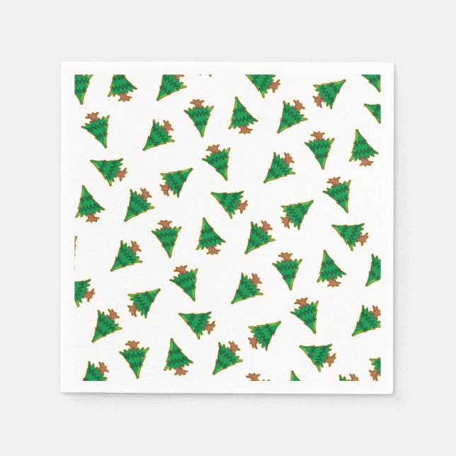 Christmas Tree Pattern Napkin (Front)