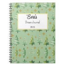 Christmas Tree Pattern Notebook