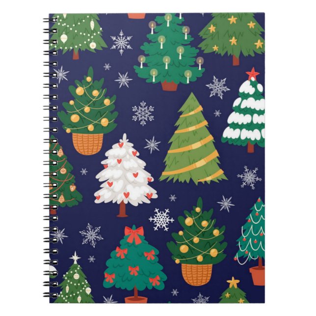 Christmas tree pattern notebook (Front)