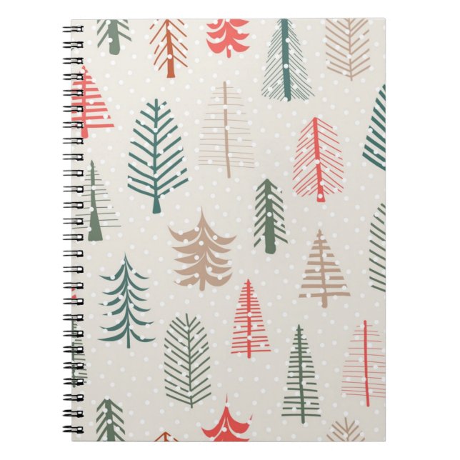 Christmas tree pattern notebook (Front)