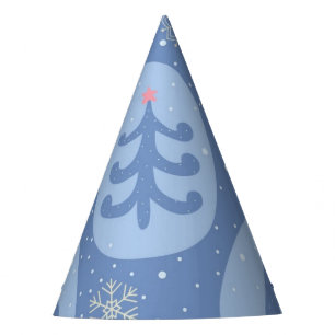 Christmas tree pattern party hat