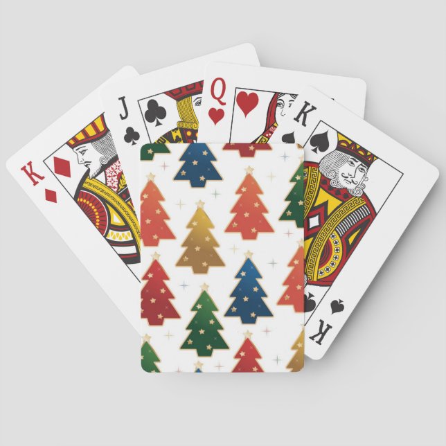 Christmas tree pattern playing cards (Back)