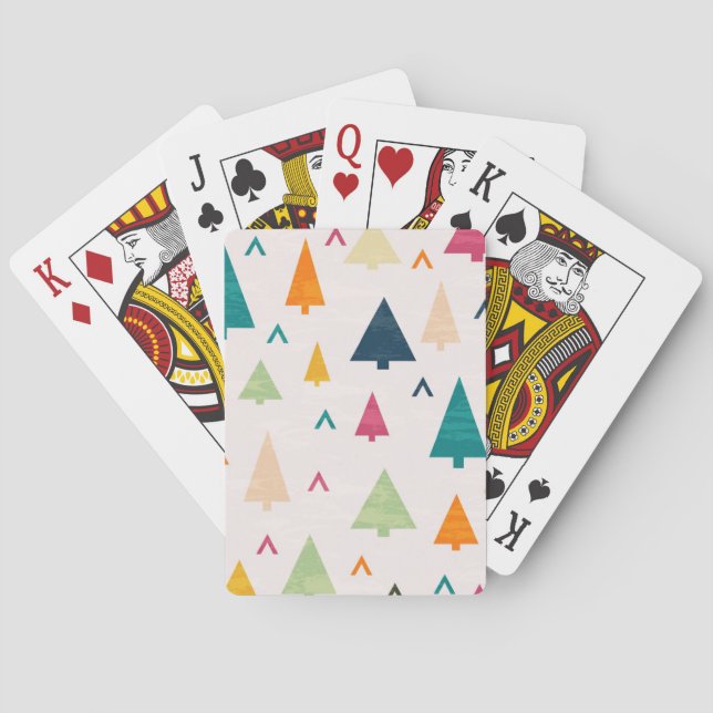 Christmas tree pattern playing cards (Back)