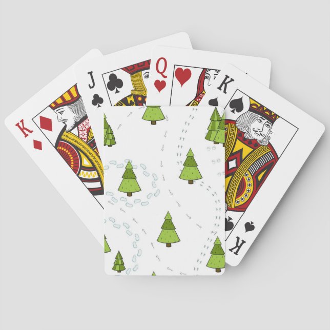 Christmas tree pattern playing cards (Back)