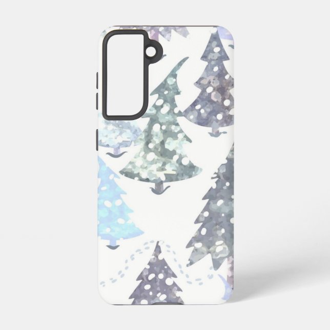 Christmas tree pattern samsung galaxy s21 case (Back)