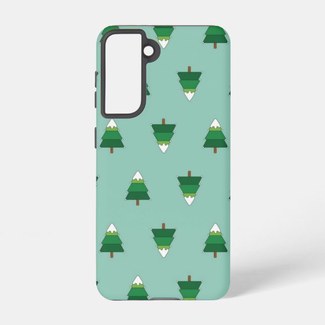 Christmas tree pattern samsung galaxy s21 case (Back)