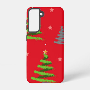 Christmas tree pattern samsung galaxy case