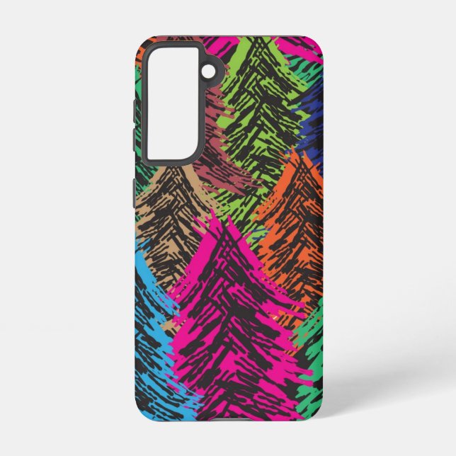 Christmas tree pattern samsung galaxy s21 case (Back)