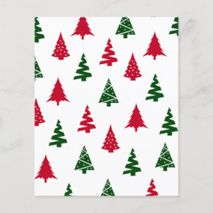 Christmas Tree Pattern Scrapbook Paper