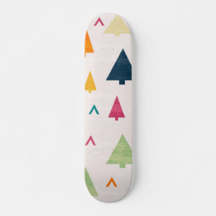 Christmas tree pattern skateboard