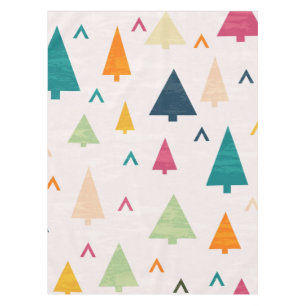 Christmas tree pattern tablecloth