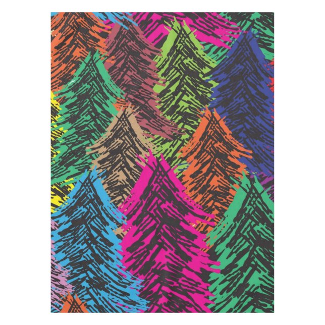 Christmas tree pattern tablecloth (Front)