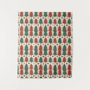 christmas tree pattern tapestry