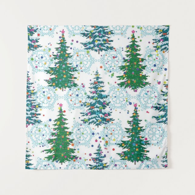 Christmas tree pattern tapestry (Front)