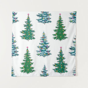 Christmas tree pattern tapestry