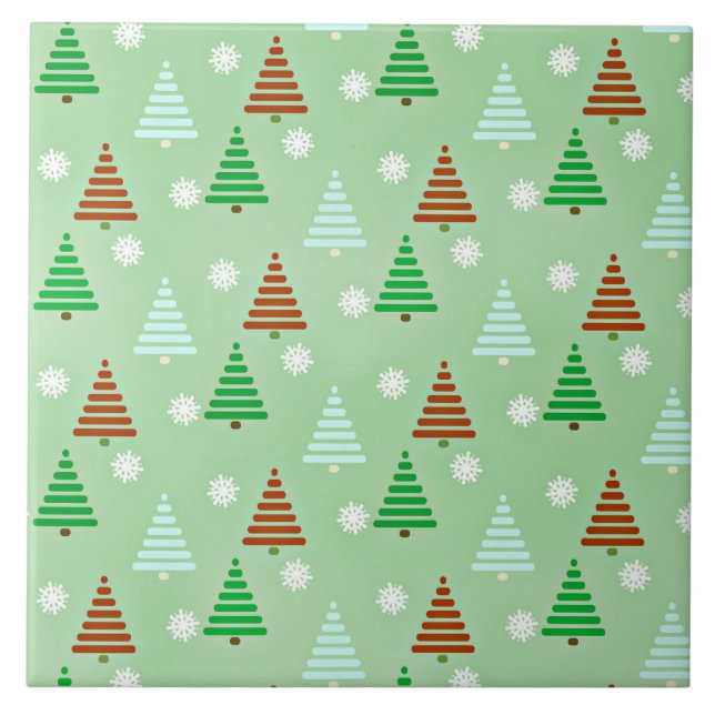 Christmas Tree Pattern Tile (Front)
