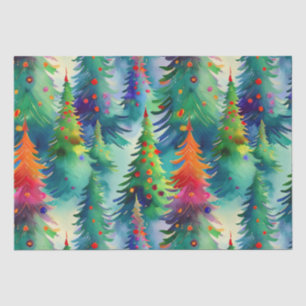 Christmas tree pattern tissue paper