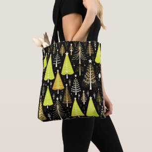 Christmas Tree Pattern Tote Bag