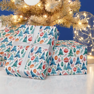 Christmas Tree Pattern Wrapping Paper