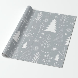 Christmas tree pattern wrapping paper