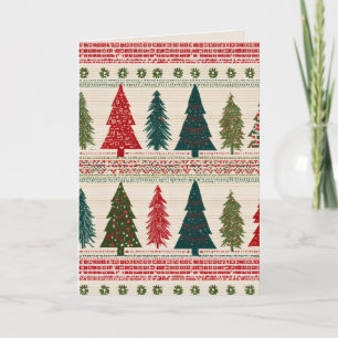 Christmas Tree Patterned Card