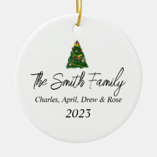 Christmas Tree Personalised Christmas Ornament